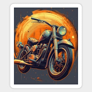 Vintage Motorcycle Magnet